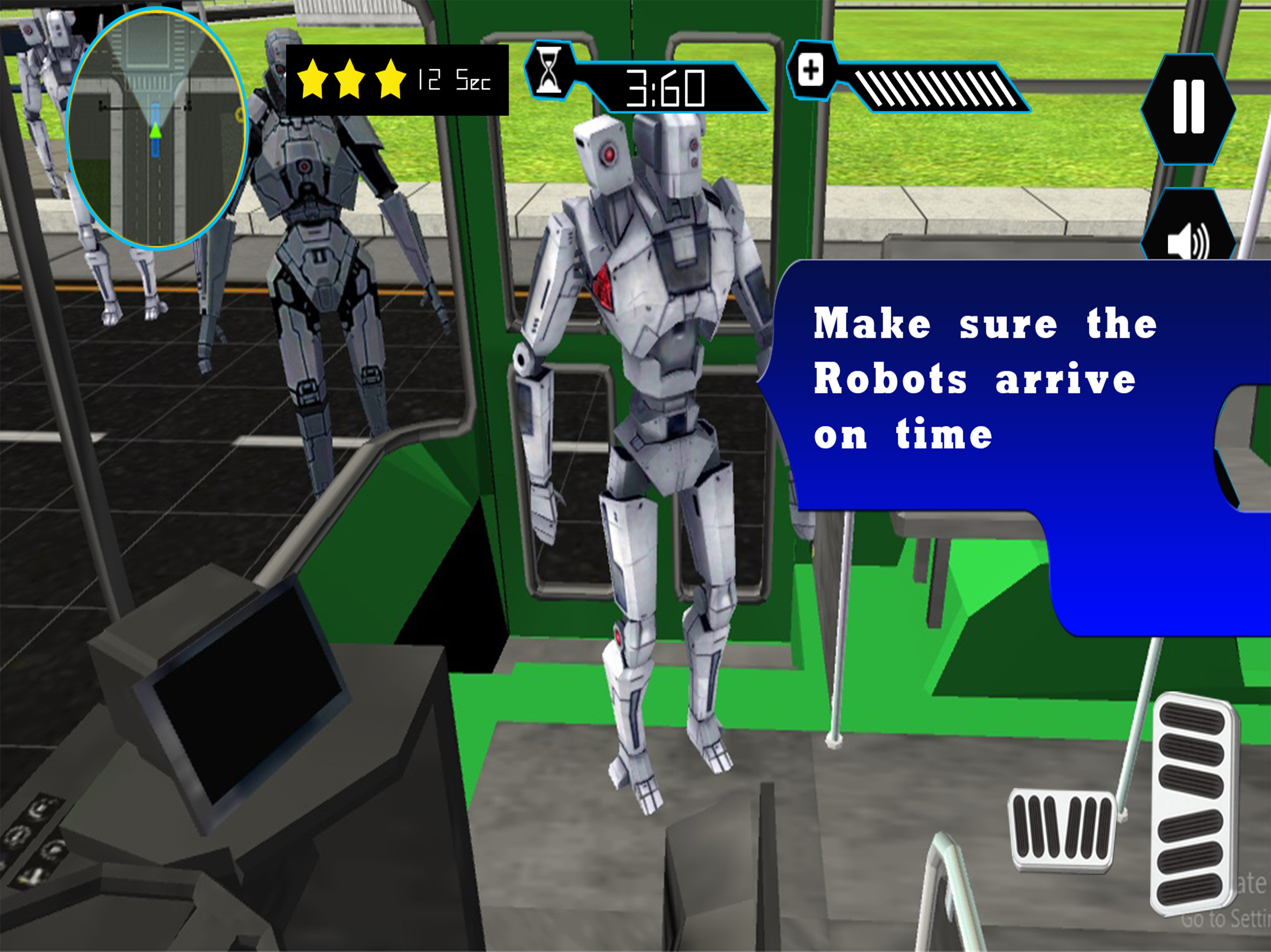 Robot Passengers City Bus screenshot 7
