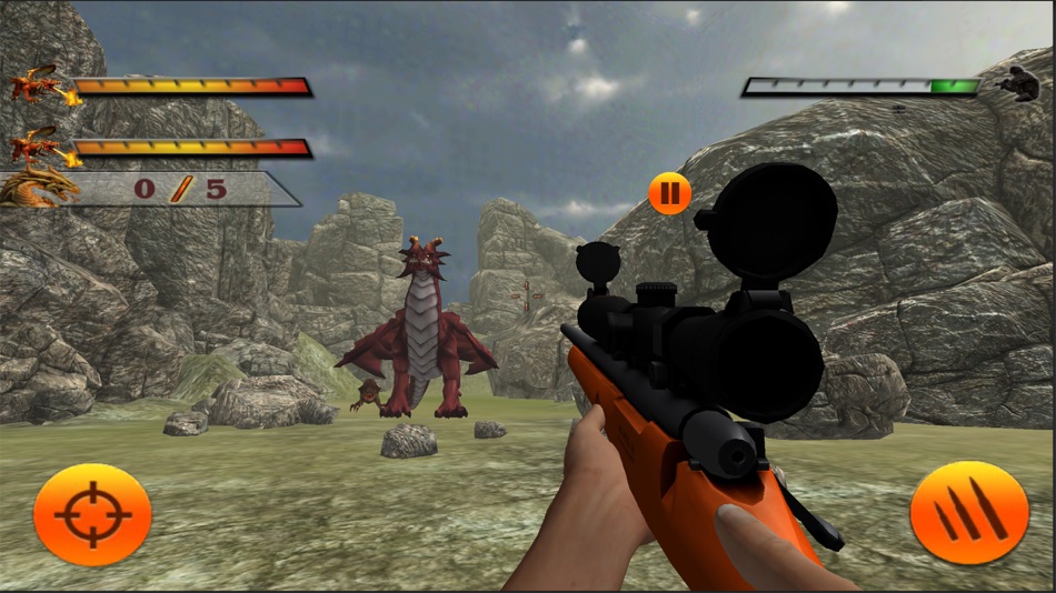 Futuristic Dragon War:Sniper Dino Hunt - 1.0 - (iOS)