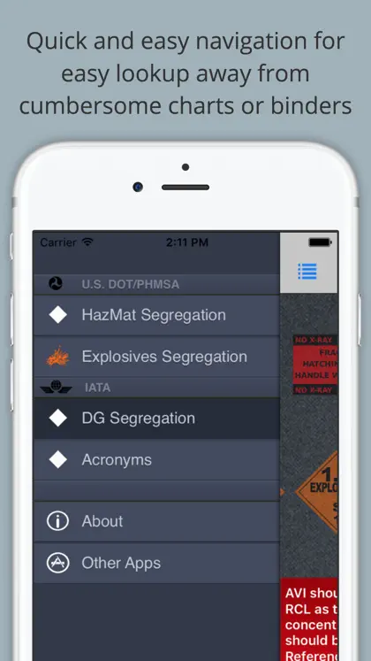 Screenshot 5 di 5 di Hazmat Load  Segregation Guide