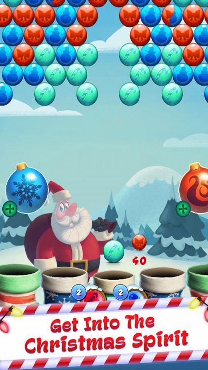 Christmas Ball Santa Pop Game