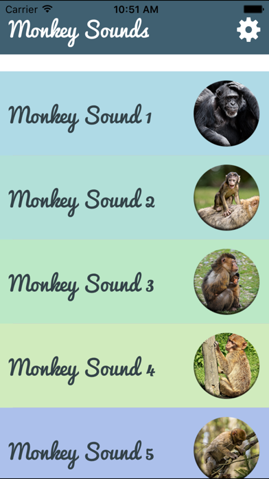 Screenshot #2 pour Monkey Sounds - Funny Sounds for kid