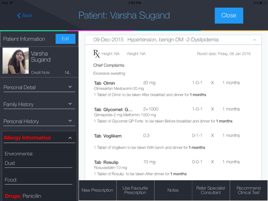 Prescrip iPad screenshot 4 - Medical app