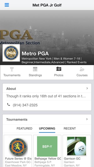 Metropolitan PGA Junior Golf(圖1)-速報App