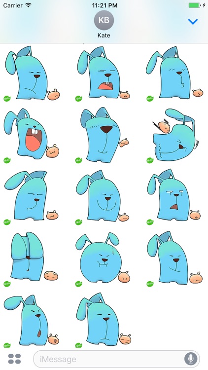 Hellowe Stickers: Blue Puppy