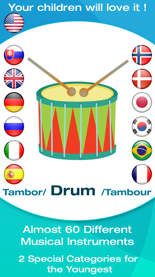 Musical Instruments Flashcards for Babies,Toddlers - 3.0.0 - (iOS)