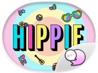 Hippie Art Retro Accessory Stickers for iMessage