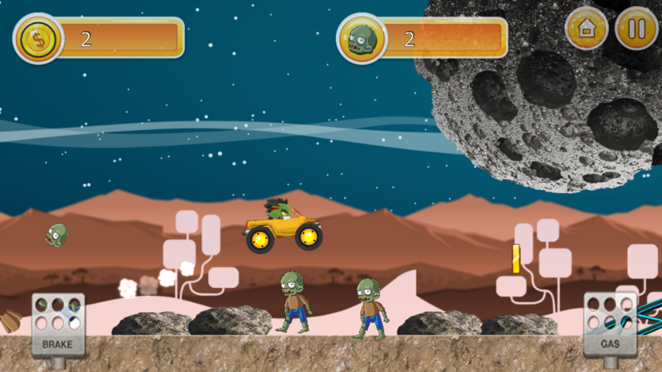 rally car driving vs zombie - 4x4 off road racing screenshot 3
