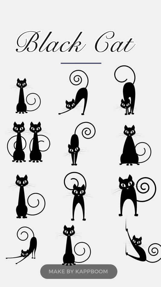 Black Cat Stickers! - 1.0 - (iOS)
