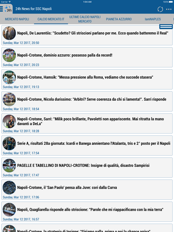 Screenshot #4 pour 24h News for SSC Napoli
