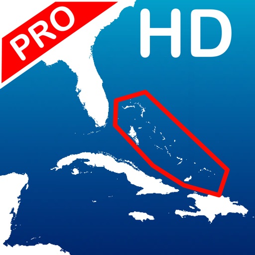 Aqua Map Bahamas HD Pro - GPS Wavey Line Charts icon