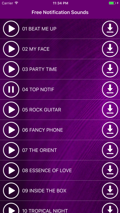 Screenshot #2 pour Notification gratuite et sons SMS