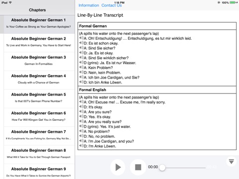 Absolute Beginner German for iPad screenshot 2