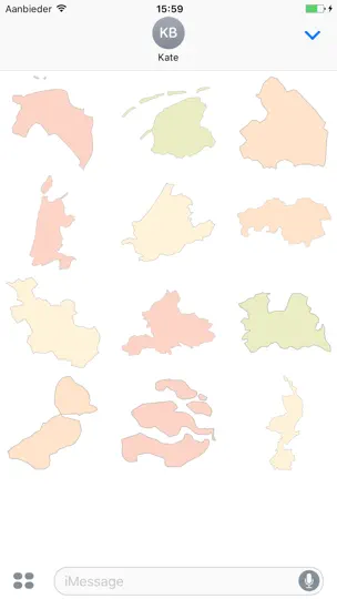 Screenshot von Provincies Van Nederland (stickers) auf dem iPhone 1