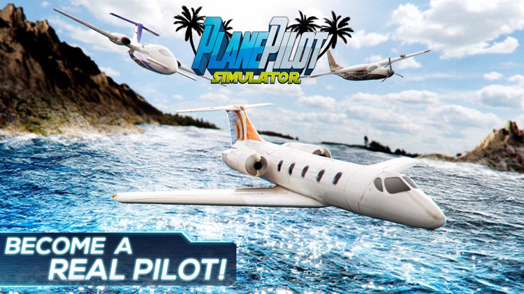 Plane Pilot Simulator . Virtual Airplane 3D