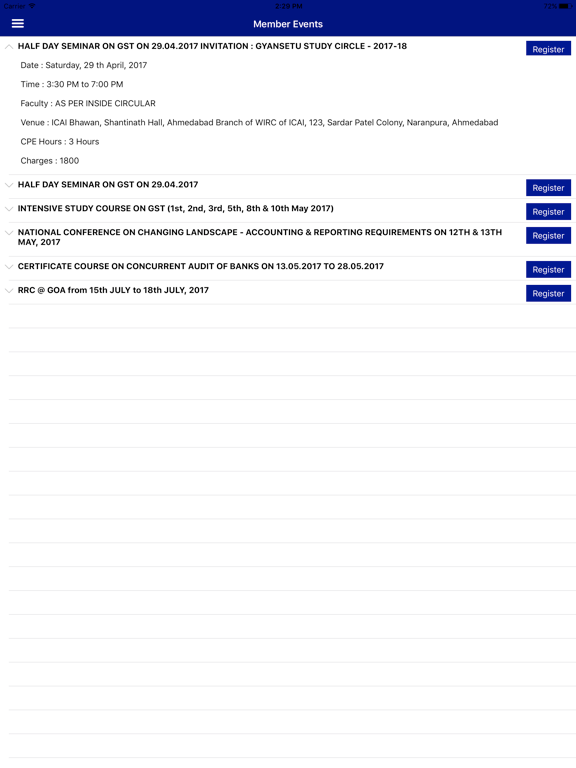 Screenshot #6 pour ICAI Ahmedabad