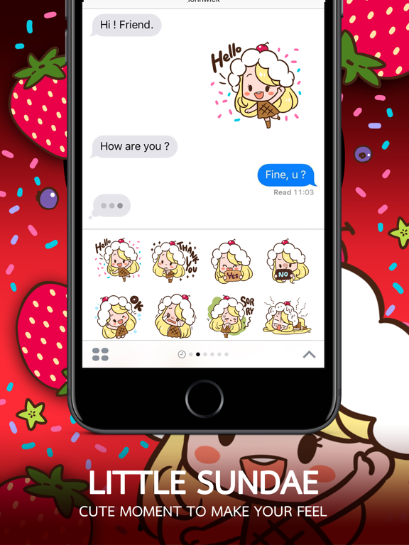 Screenshot #5 pour ลิตเติล ซันเด สติกเกอร์ สำหรับ iMessage ฟรี