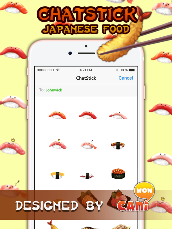 Screenshot #4 pour Japanese Food สติกเกอร์ สำหรับ iMessage