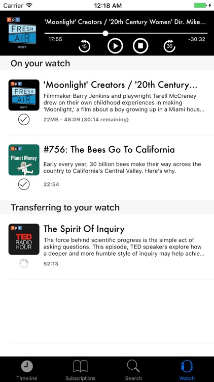 Watchcast - Podcast player