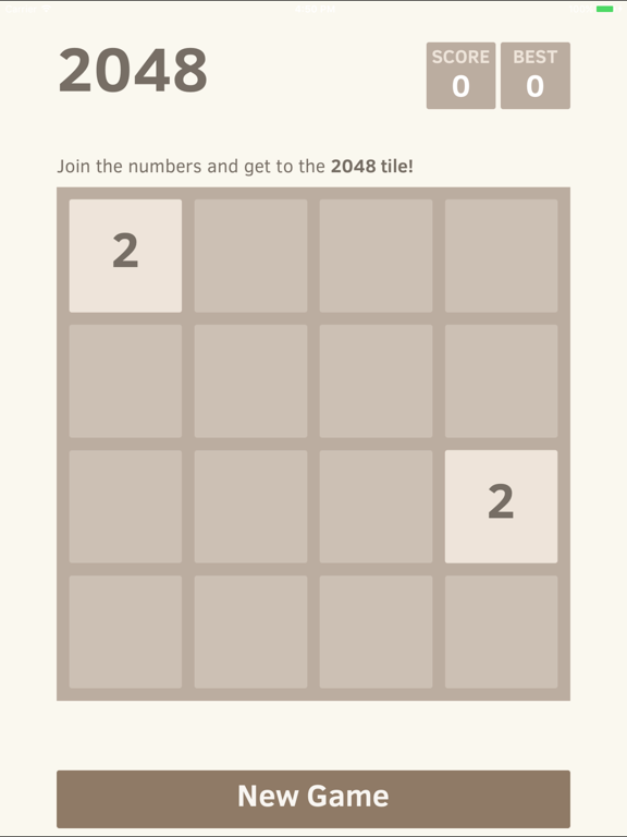 2048 (ad free) iPad screenshot