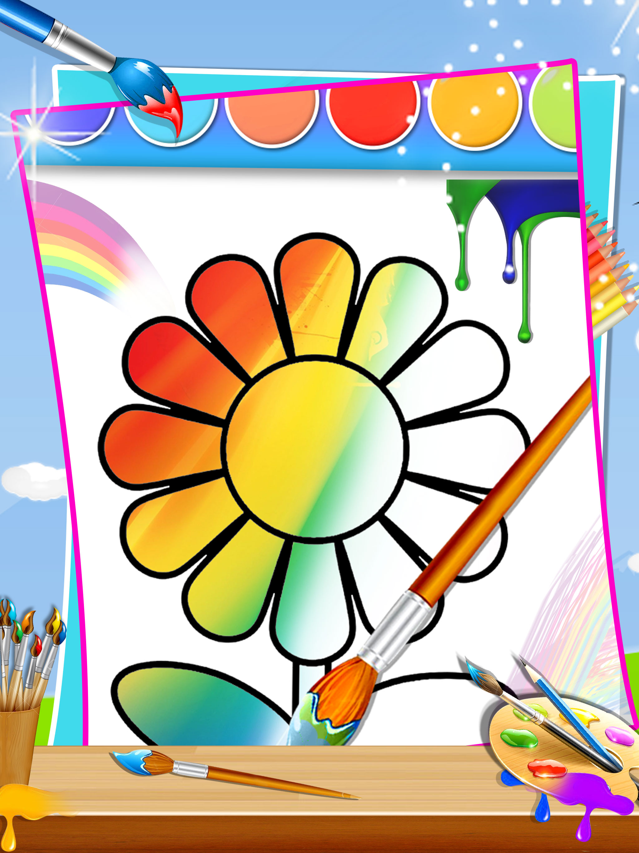 Kids Doodle Color Book - Paint & Draw Game
