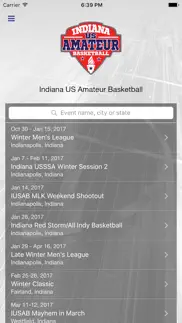 indiana us amateur basketball iphone screenshot 1