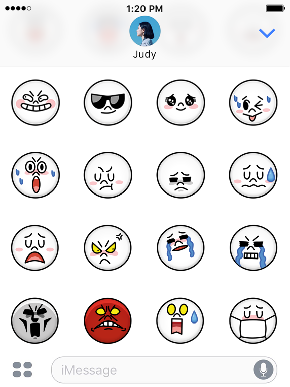 JAMES & MOON Emoji Stickers - LINE FRIENDS iPad screenshot 5 - Stickers app