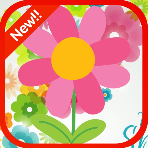 Beautiful Flowers Coloring Pages For Kids icon