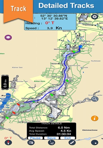 Ray Roberts offline chart for lake and park trails screenshot 2