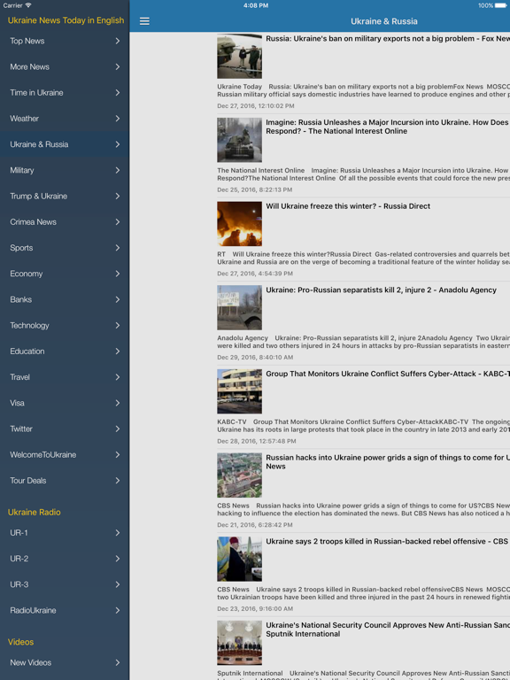 Ukraine News Today in English Free iPad screenshot 4 - News app