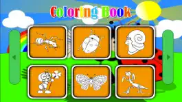 Game screenshot Ladybug and bee coloring book for boy and girl hack