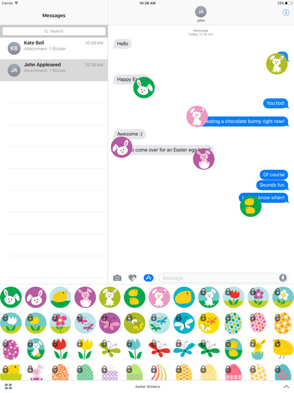 Screenshot #4 pour Springtime Easter Stickers