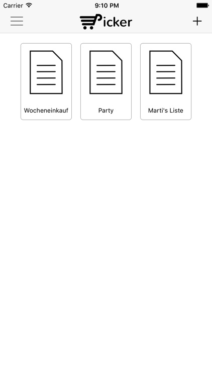 Picker - dein cleveren Einkaufszettel