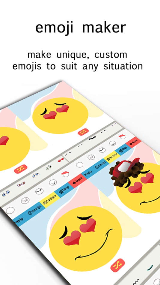 #1. Emoji Maker - Make Your Own Emoticon Avatar Faces (iOS) 由: Oliver Saylor
