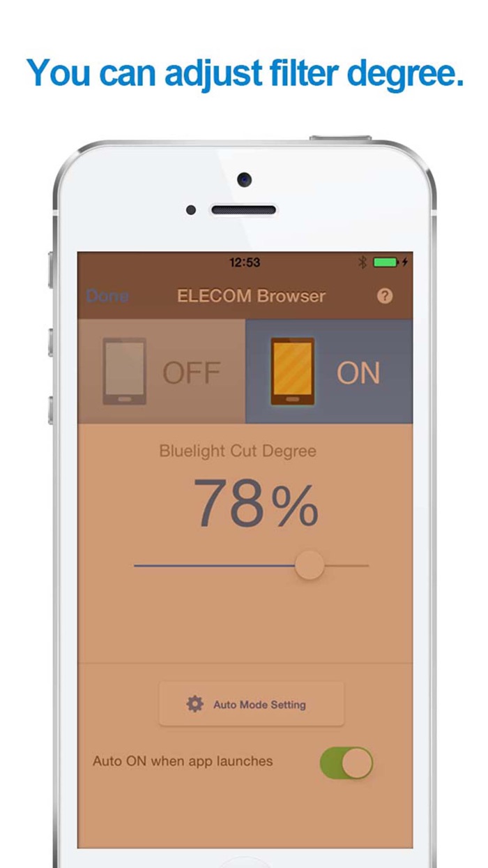 ELECOM Browser FREE blue light cut filter