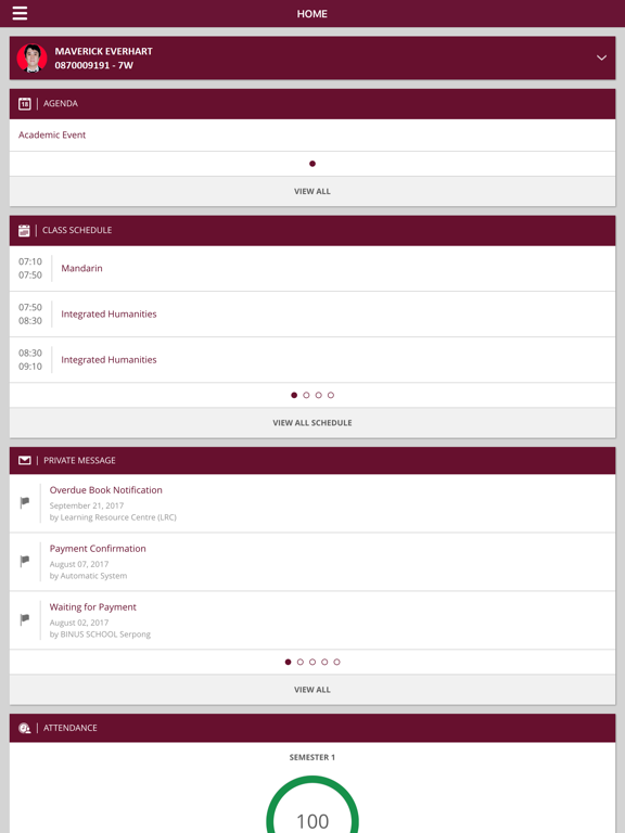 Screenshot #6 pour BINUS SCHOOL Serpong e-Desk
