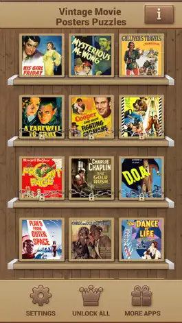 Game screenshot Vintage Movie Posters Puzzles apk