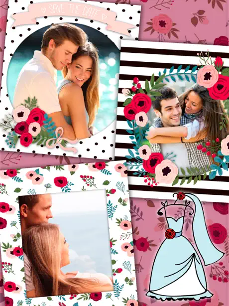 Wedding frames – romantic love photo album editor