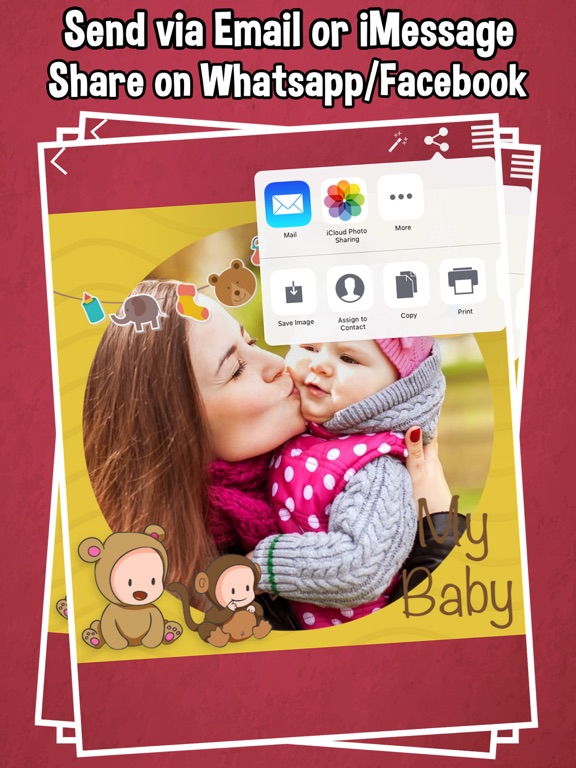 Kids Photo Frames Editor & Photo Collage iPad screenshot 5 - Photo & Video app
