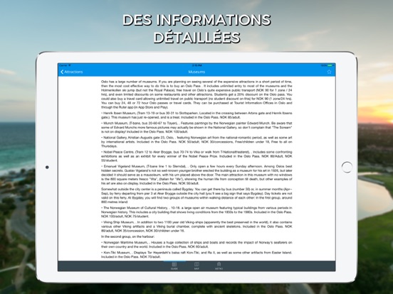 Screenshot #5 pour Oslo Guide Voyage avec Offline Maps