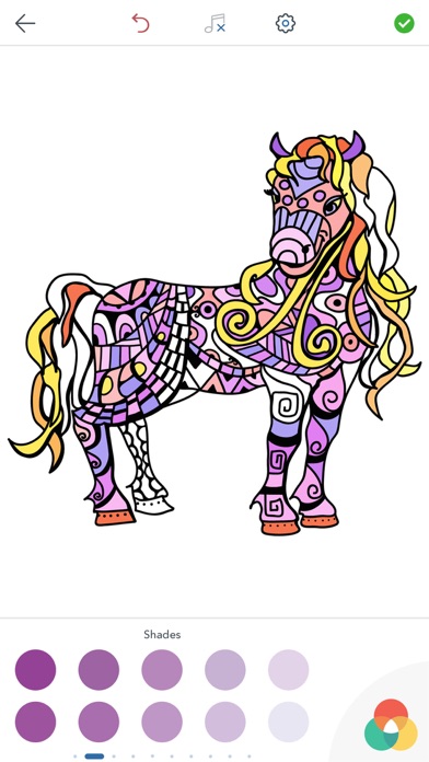 How to cancel & delete Horse Coloring Book for Adults from iphone & ipad 4