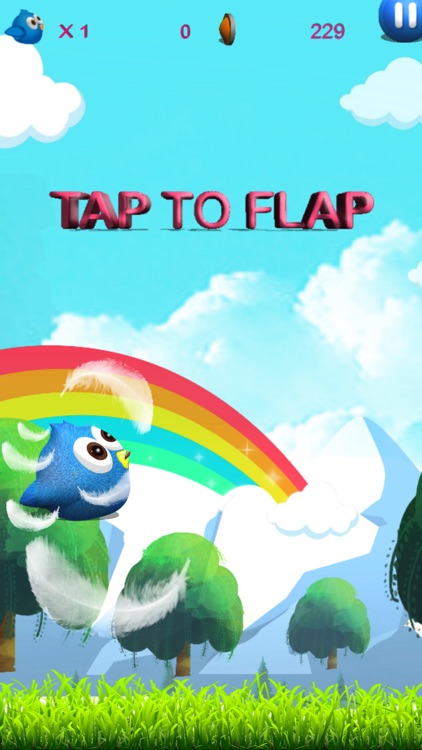 Flappy Fool HD - Blue bird in adventure maze game