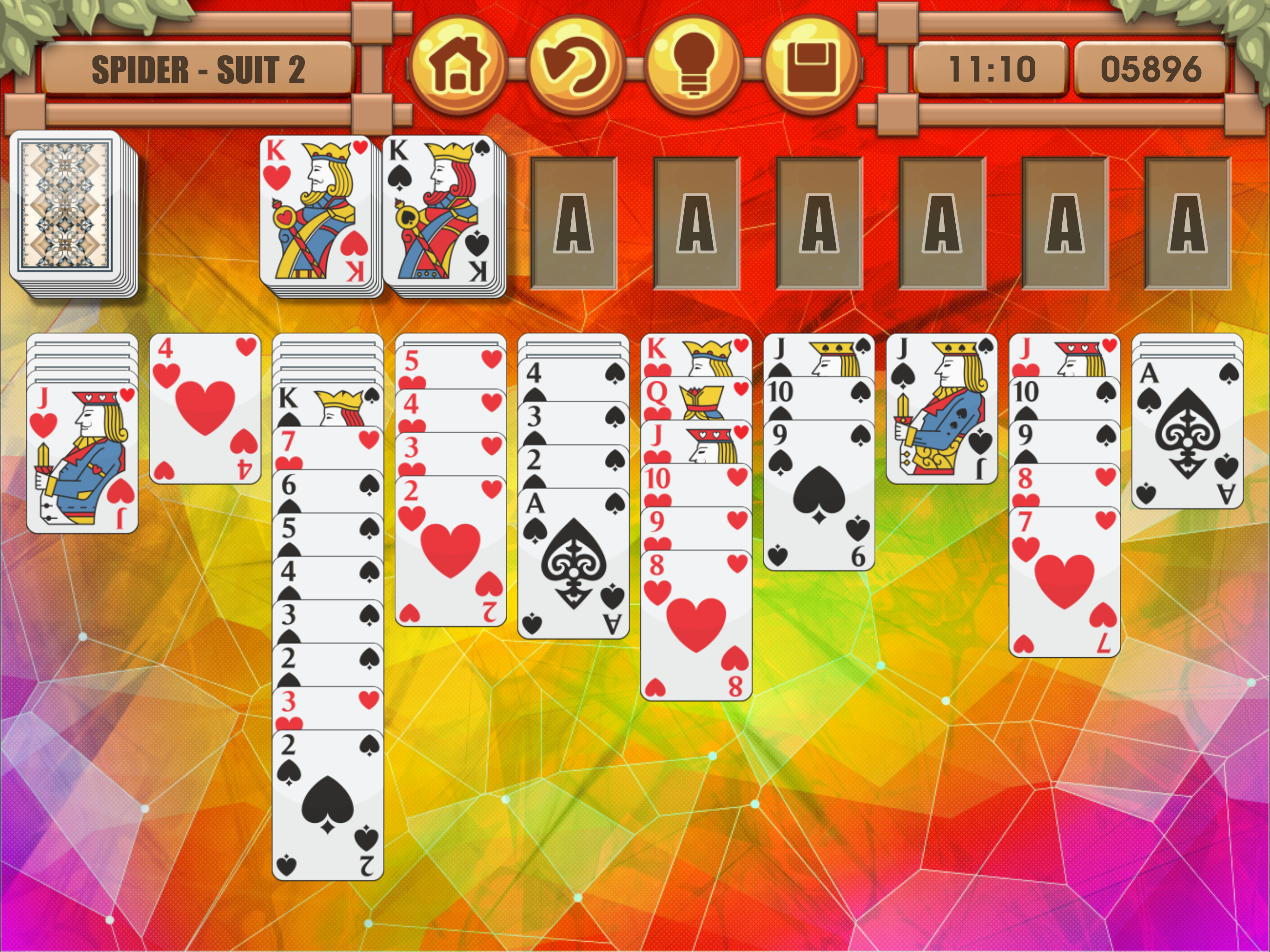 Spider Solitaire Hearts & Spades Patience screenshot 6
