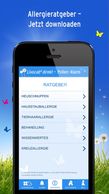 Livocab® direkt Pollen-Alarm-App screenshot-3
