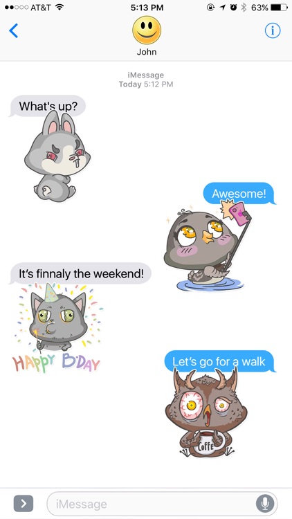 Cute Little Animals Stickers