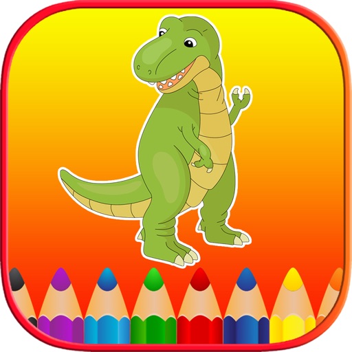 Dinosaur Coloring Book Free Pages for Toddler Kids iOS App