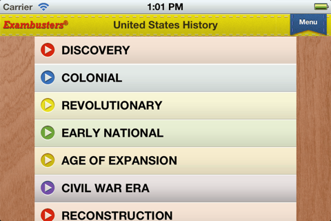 SAT US History Prep Flashcards Exambusters screenshot 3