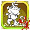 Paintland Junger Monkey Pic Coloring Page