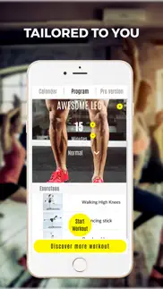 butt & leg 101 fitness - free workout trainer iphone screenshot 4