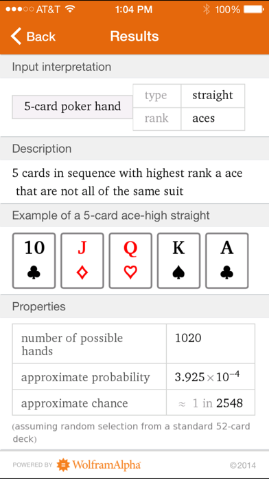 Screenshot #3 pour Wolfram Gaming Odds Reference App