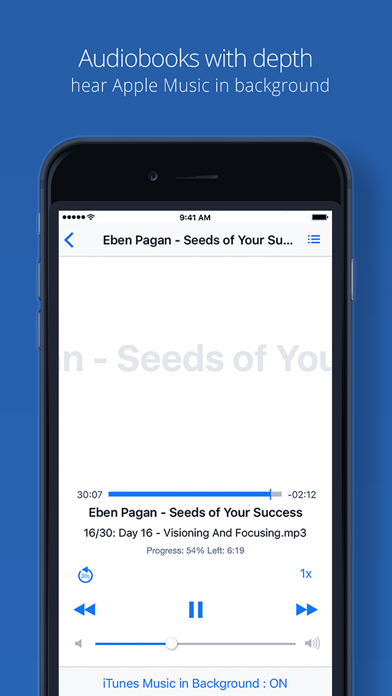 Mus+ Audiobooks iPhone screenshot 2 - Music app